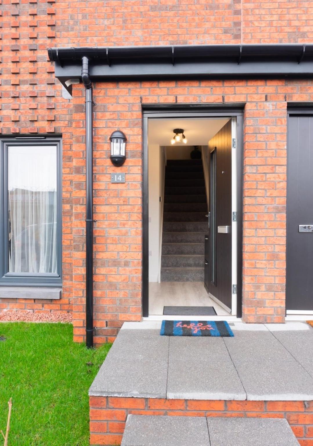 Stylish House With Private Parking Vila Glasgow Exterior foto